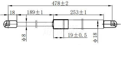 AMORTIZER GEPEK VRATA (478L-60