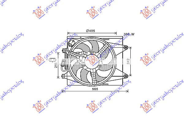 VENTILATOR KOMPLET (BENZIN/DIZ
