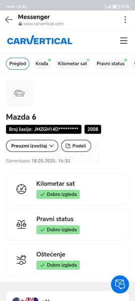 Mazda 6 2.0 MZ-CD 140HP
