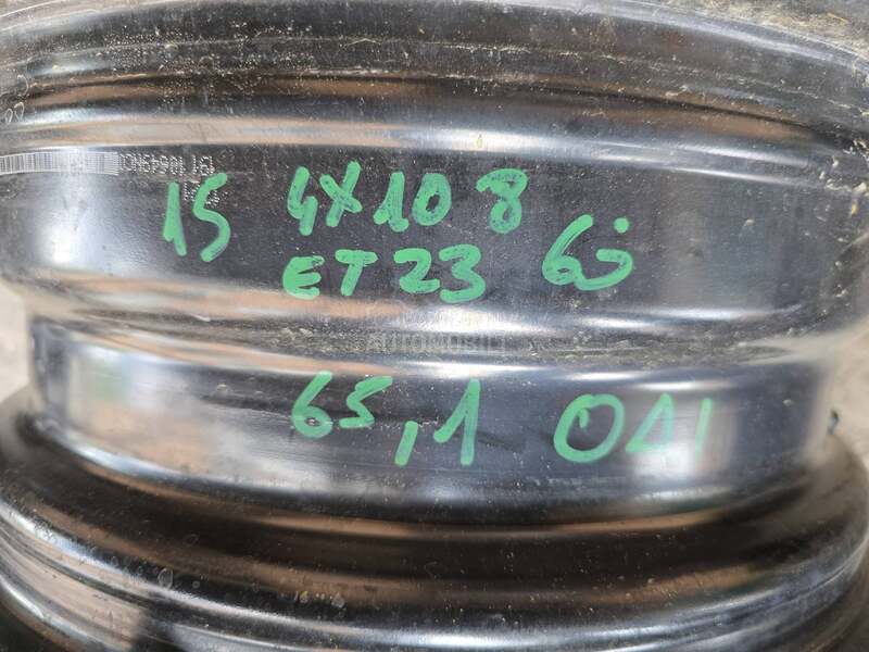 Čelične felne pezo 15" 4 x 108
