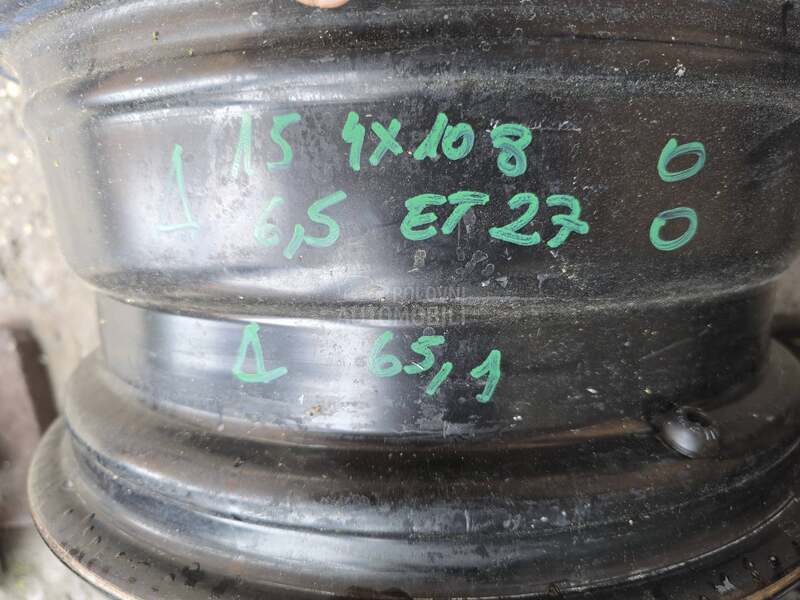 Čelične felne citroen 15" 4 x 108