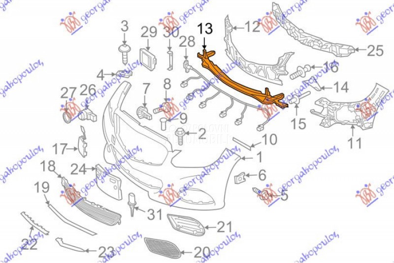 SINA PREDNJEG BRANIKA PLASTICN