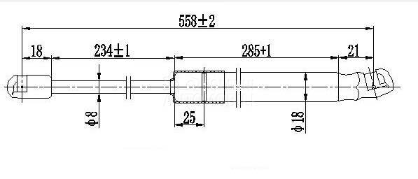 AMORTIZER GEPEK VRATA (558L-34