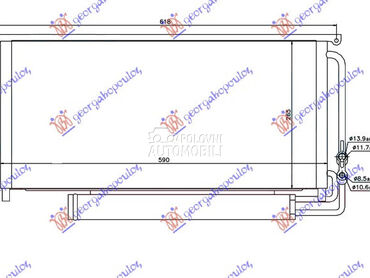 HLADNJAK KLIME 0.7i-6V BRABUS za Smart ForTwo od 2003. do 2007. god.