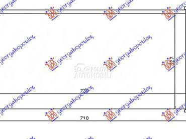 HLADNJAK KLIME ZA SVE MODELE B za Nissan Almera Tino od 2000. do 2005. god.