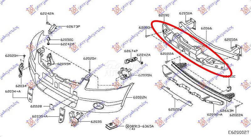 APSORBER PREDNJEG BRANIKA GORN