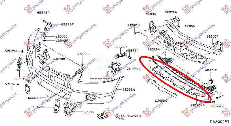 APSORBER PREDNJEG BRANIKA DONJ