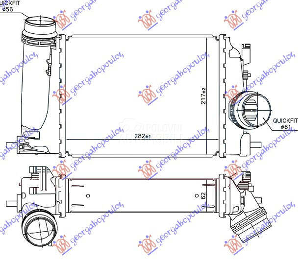 HLADNJAK INTERKULERA 1.5 DCi (