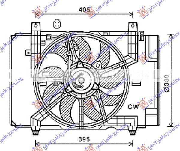 VENTILATOR KOMPLET (1.6 BENZIN