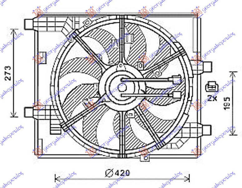 VENTILATOR KOMPLET (1.6 DIG-TU