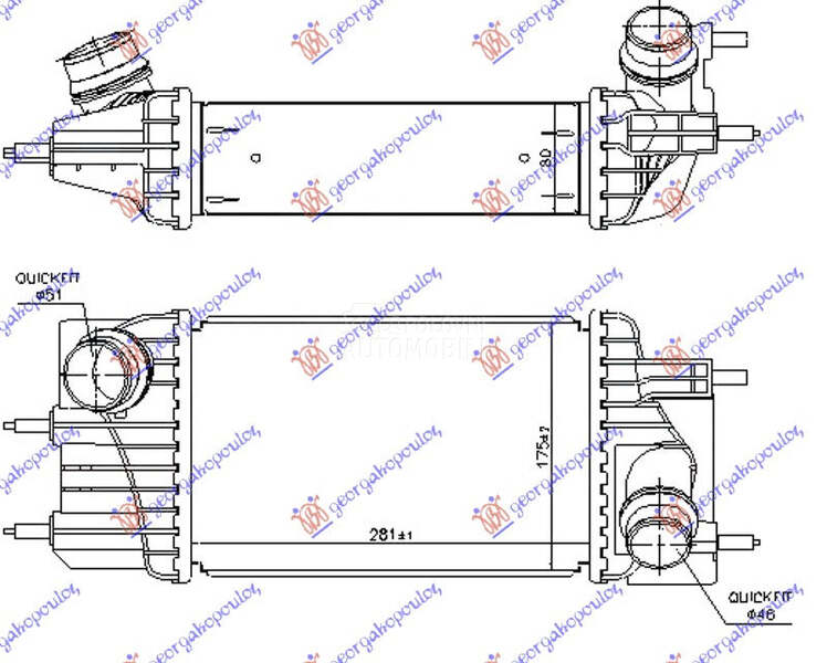 HLADNJAK INTERKULERA 2.3 DCI D