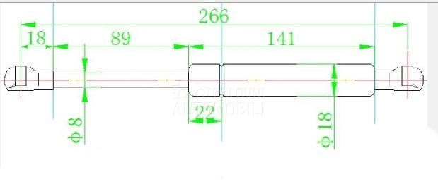 AMORTIZER GEPEK VRATA (266L-29