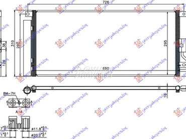 HLADNJAK KLIME 1.4 16v Turbo ( za Opel Mokka od 2013. do 2016. god.