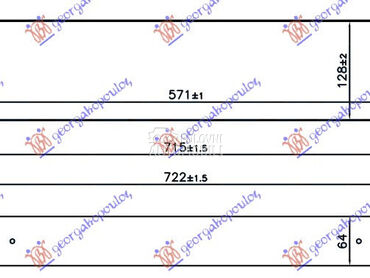 HLADNJAK INTERKULERA 1.6 TURBO za Opel Corsa E od 2015. do 2019. god.