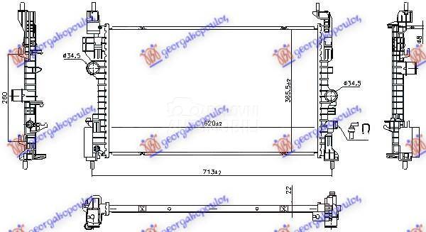 HLADNJAK MOTORA 1.4 BENZIN (MA