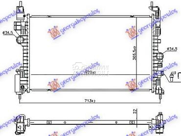 HLADNJAK MOTORA 1.4 BENZIN (MA za Opel Corsa E od 2015. do 2019. god.