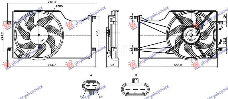VENTILATOR KOMPLET 1.3 DIZEL -