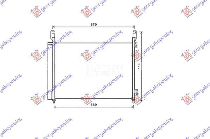 HLADNJAK KLIME 2.0 Dci/2.5i 16