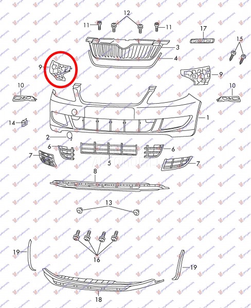 NOSAC PREDNJEG BRANIKA BOCNI