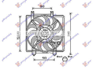 VENTILATOR KOMPLET (2.5 TURBO) za Subaru Forester od 2008. do 2012. god.