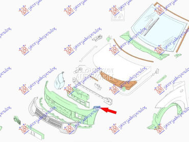 NOSAC PREDNJEG BRANIKA BOCNI za Suzuki Ignis od 2016. do 2020. god.