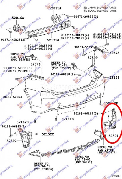 NOSAC ZADNJEG BRANIKA DONJI BO