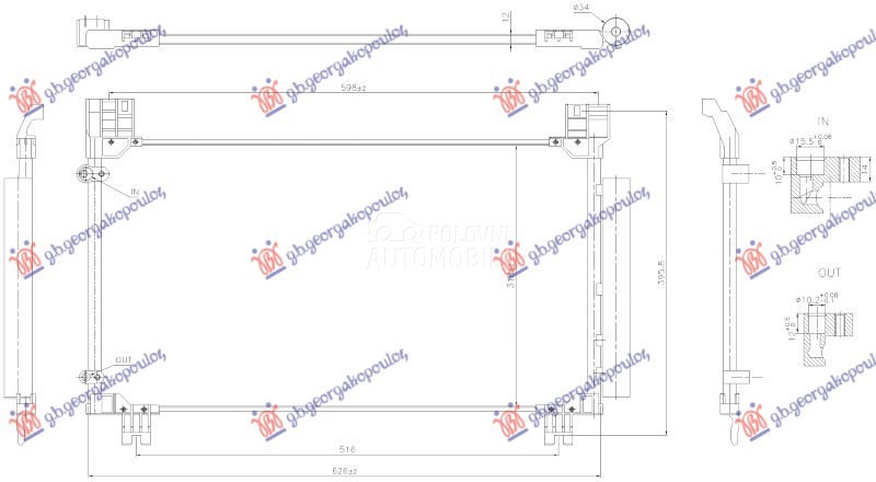 HLADNJAK KLIME 1.5/1.8 BENZIN