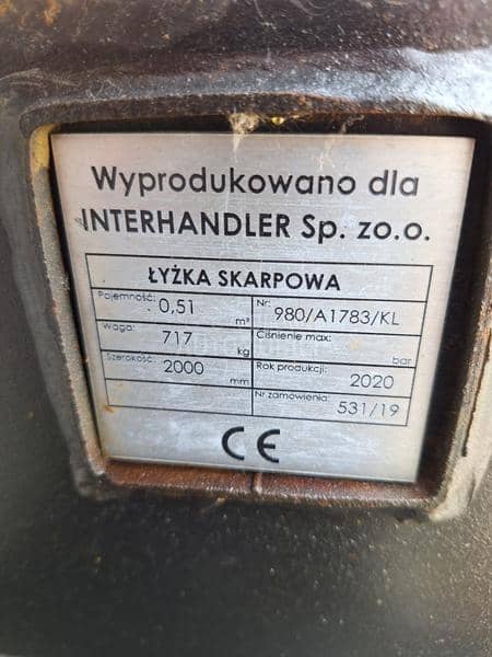 Hidraulična nagibna kašika 2000 mm