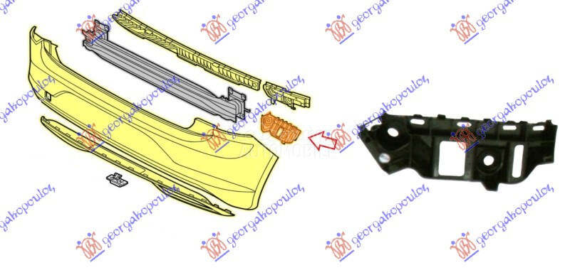 NOSAC ZADNJEG BRANIKA PLASTICN