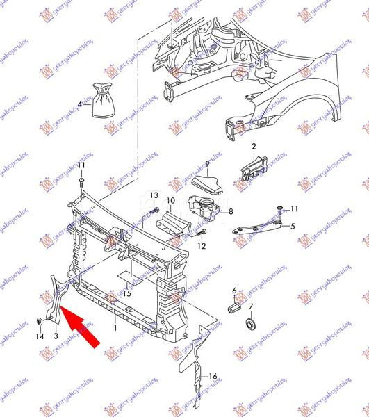NOSAC VEZNOG LIMA VERTIKALNI