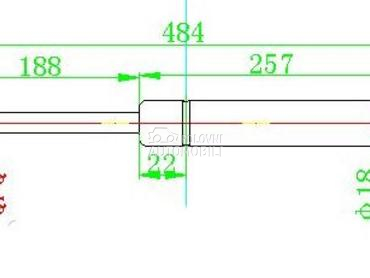 AMORTIZER GEPEK VRATA (484L-47 za Dodge Caliber od 2007. do 2025. god.