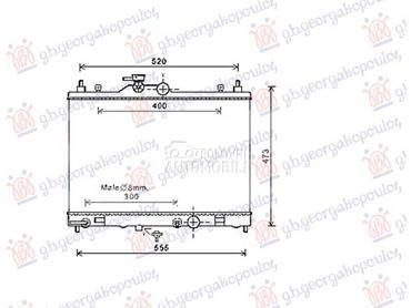 HLADNJAK MOTORA 1.6i 16V (AUTO za Nissan Tiida od 2007. do 2025. god.