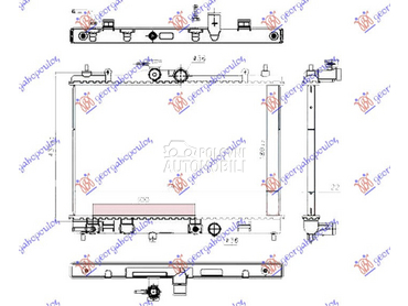 HLADNJAK MOTORA 1.6i 16V BENZI za Nissan Tiida od 2007. do 2025. god.