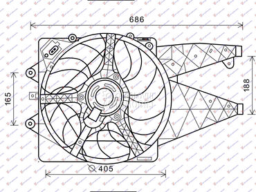 VENTILATOR KOMPLET (BENZIN/DIZ za Alfa Romeo MiTo od 2008. do 2025. god.
