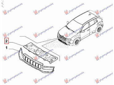NOSAC PVC MASKE (O) za Jeep Avenger od 2022. do 2025. god.