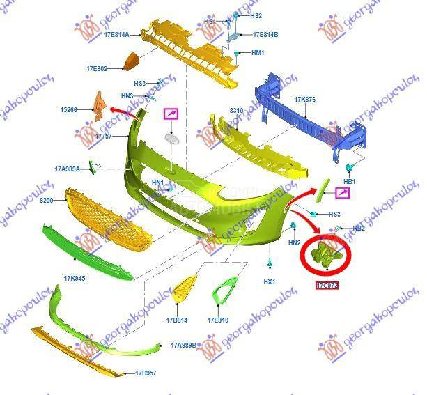 NOSAC PREDNJEG BRANIKA BOCNI P