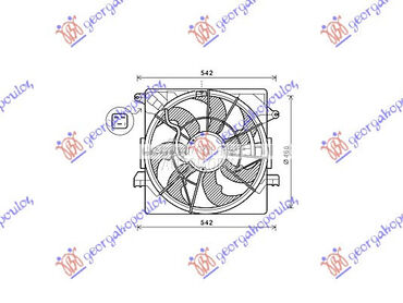 VENTILATOR KOMPLET (1.7 CRDi D za Hyundai i40 od 2011. do 2025. god.