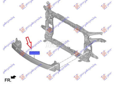 SINA PREDNJEG BRANIKA za Hyundai Tucson od 2020. do 2025. god.