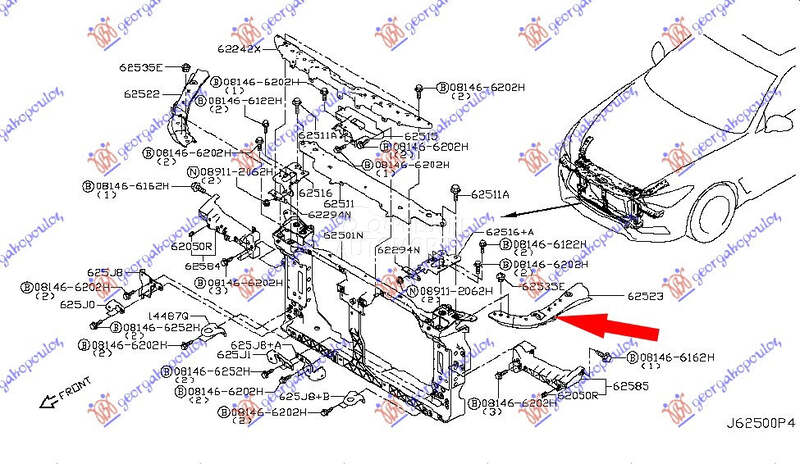 NOSAC HLADNJAKA GORNJI