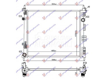 HLADNJAK MOTORA 1.5 DCi DIZEL za Nissan Nv200 od 2009. do 2025. god.