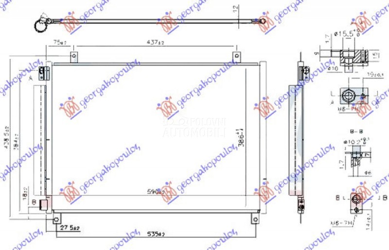 HLADNJAK KLIME 1.0/1.2 BENZIN