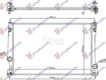 HLADNJAK MOTORA 2.0 BENZIN - 2 za Toyota RAV 4 od 2019. do 2025. god.