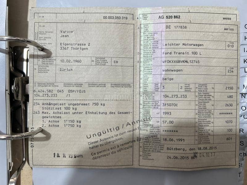 Ford 100 long kamper