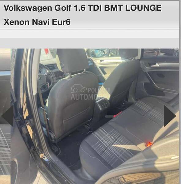 Volkswagen Golf 7 1,6 tdi lounge