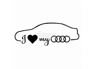 Nalepnica I love my OOO NOVO za Audi Ostalo