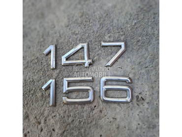 Slova nalepnica oznaka za Alfa Romeo 147, 156