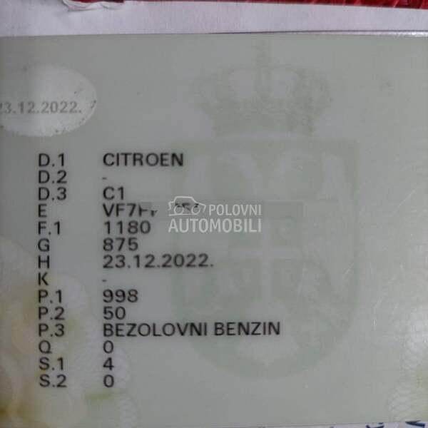Citroen C1 1.0