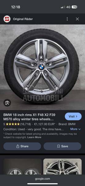 Aluminijumske felne BMW X1 X2 M570 org 18" 5 x 112