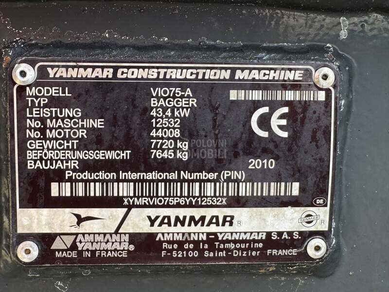 Yanmar VIO75/A