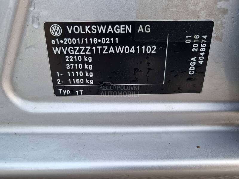Volkswagen Touran B/Metan 7 s.